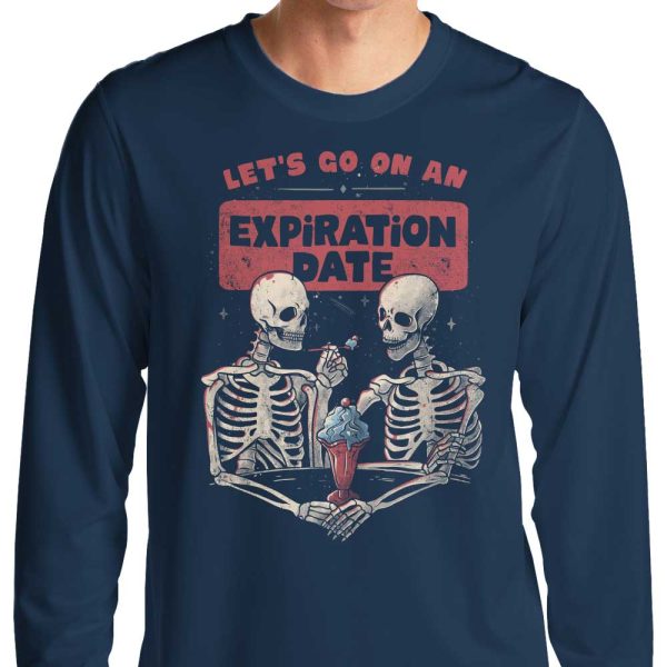Expiration Date - Long Sleeve T-Shirt For Sale - Image 3