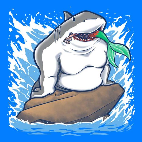 The Little Shark - Throw Pillow Online - Image 2