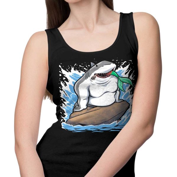 The Little Shark - Tank Top Online Hot Sale - Image 5